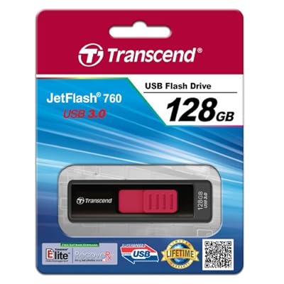 Transcend JetFlash 760 128 GB USB 3.0 Flash Drive TS128GJF760 (up to 85/25 MB/s