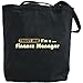 Canvas Tote Bag Black " Trust Me, I Am Finance Manager " Occupations