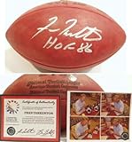Fran Tarkenton Signed Wilson NFL Game Football w/HOF'86