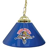 NHL Florida Panthers 14-Inch Single Shade Bar Lamp, Blue