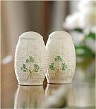 Review Belleek B2404 / Belleek Shamrock Salt & Pepper Set