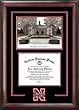 University of Nebraska, Lincoln Graduate Framed Lithograph w/Diploma Opening in Cherry Wood Frame