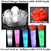 Bonus Crystal Soil Rose & Water Bead with Box of 12 (White) Floral Shape Submersible LED Lights