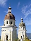 Catedral De La Asuncion on the Parque Cespedes, Santiago De Cuba, Cuba, West Indies, Central Americ Stretched Canvas Poster Print