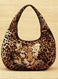 Leopard-Print Hobo Bag