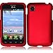 Chili Red Hard Case Cover Premium Protector for LG Optimus Dynamic II LG39C L39C (by Net 10 / Tracfone / Straight Talk) with Free Gift Reliable Accessory Pen