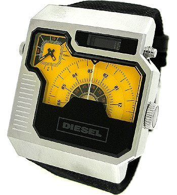 Diesel Analog Digital Yellow/Black Dials Men's Watch #DZ7223