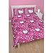 Hello Kitty Childrens Girls Sommerwind Reversible Duvet Cover Bedding Set (Double) (Pink)