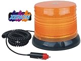 Produkt-Bild: #3004 24V XENON Blitzleuchte Pannenleuchte Warnleuchte Strobo-Blitz Orange mit Magnetfu&szlig; 24V