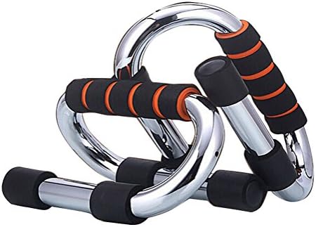 D Major Strong Steel Stands with Non-slip Bars for Men and Women Pushup Training(Pack of 2) Black