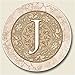 Kitchen & Housewares : AutoCoaster ~ Monogram initial J ~ Tile Drink Coaster for car cupholder - code 577