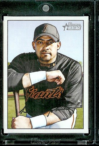 2007 Bowman Heritage # 86 Bengie Molina - San Francisco Giants - Baseball Card in a Protective Display Case