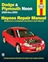 Dodge & Plymouth Neon 2000 Thru 2005 (Haynes Repair Manual)