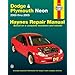 Dodge & Plymouth Neon 2000 Thru 2005 (Haynes Repair Manual)
