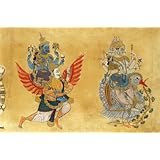 Brahma and Sarasvati on the cosmic goose and Vishnu and Lakshmi on Garvola (Print On Demand)