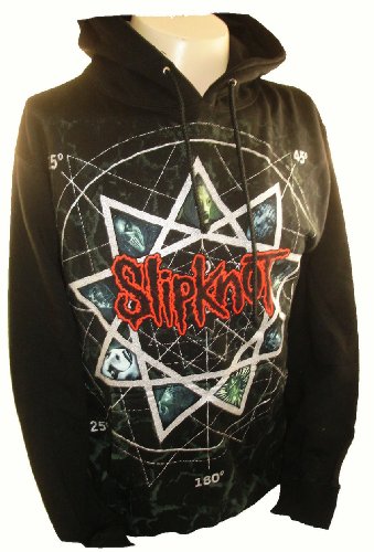 Slipknot Mens Hoodie Sweatshirt - Octogram w/ Band Guys