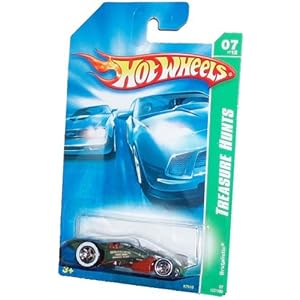 Mattel Hot Wheels 2006 TREASURE HUNTS Series 1:64 Scale Die Cast Metal Car # 7 of 12 - Black Brutalistic Speed Shop BSS Race Car : BRUTALISTIC