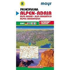 Alpen - Adria 1 : 500 000: Stra�enkarte mit Panorama