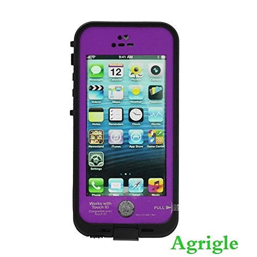 iPhone case,iPhone 5S Case,iPhone 5/5S Waterproof Case,Agrigle ft  Underwater Waterproof Shockproof Snowproof Dirtpoof Durable Full Protection 