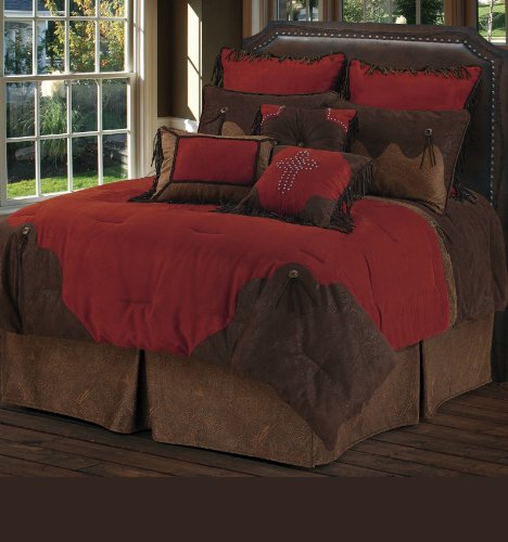 HiEnd Accents Red Rodeo Super Bedding, Queen On Sale