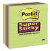 Post-it Super Sticky Lined Notes--Assorted, 4 x 4 Inches, 90-Sheet Pad (6 Pack)