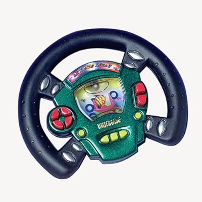 Dozen Racing Wheel Design Push Button Handheld Water Game