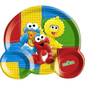 Sesame Street 1st Birthday 8 1 2in Kid Plate by Factory Card and Party Outlet