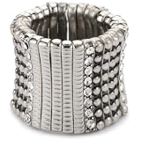 Leslie Danzis Silver Stretch Ring, Size 7