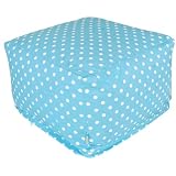 Small Polka Dot Bean Bag Ottoman