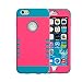 iPhone 6 Plus Case, oneCase™ Hybrid High Impact Heavy Duty Dual Layer Hard PC Outer Shell with Soft Rubber Inner Armor Defender Case Cover for Apple iPhone 6 Plus 5.5 inch Screen with Screen Protector & Stylus (3 Piece-Rose Red/Blue)