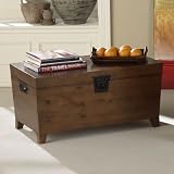 CD/DVD Storage Solid Pine Cocktail Trunk