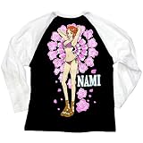 ワンピース◎パイレーツラグランロングTシャツ【ナミ】☆アニメキャラクターアパレル通販☆