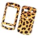 LG Zenon Xenon GR500 AT&T Rubberized Snap On Protector Hard Case Rubber Feel Leather Paint Cover Leopard
