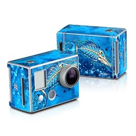 Barracuda Bones Design Decorative Protector Skin Decal Sticker for GoPro HD Hero Camera Digital Camcorder