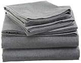 IMAGE OF La Rochelle Heather Flannel King Sheet Set, Blue