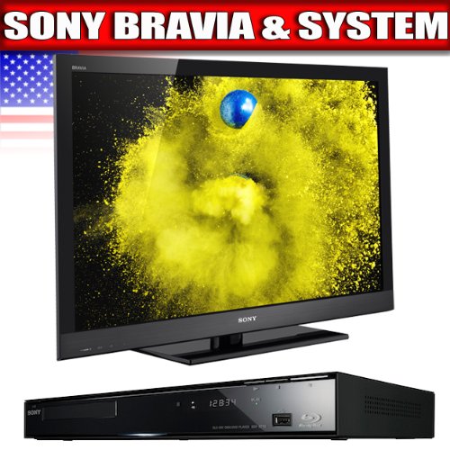 Sony BRAVIA EX 500 Series 55-Inch LCD TV, Black + Sony BDP-S370 Blu-ray Disc Player