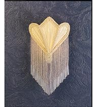 Meyda Tiffany 11" High x 6" Wide Tulip Fabric And Fringe Night Light 14395