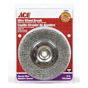 ACE WIRE WHEEL BRUSH 5 8-1 2 arbor hole by Gilmour
