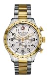 Nautica Men's N19541G BFD 101 Chronograph Silver Dial Watch