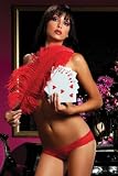 Open Crotch Lace Boyshort With Ruffle Back
