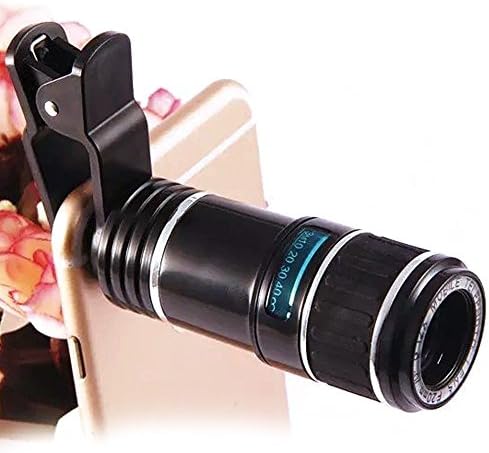Wincabii 8X-12X Zoom Optical Zoom Lens Micro Mobile Phone Lens Telescope Camera for iPhone Samsung HTC Android Smartphones