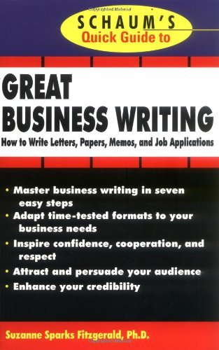 Schaum's Quick Guide to Great Business Writing (Quick Guides)