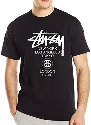 Stussy Personality Tide Brand Black Men's Tee, [Stussy] Stussy T-Shirt