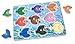 Melissa & Doug Colorful Fish Wooden Peg Puzzle (9 pcs)