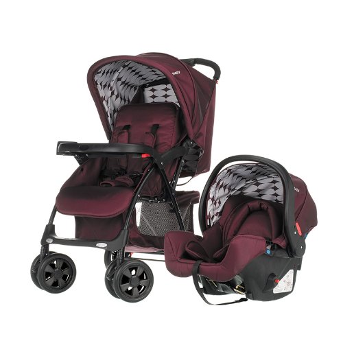 OBABY オーベイビー　モンティトラベル（チャイルドシート付属）　カラー：ベリー