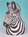 Zebra Vase, Porcelain Zebra Sculpture Vase original hand made ceramic