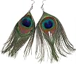 Peacock Feather Earrings