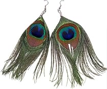 Peacock Feather Earrings