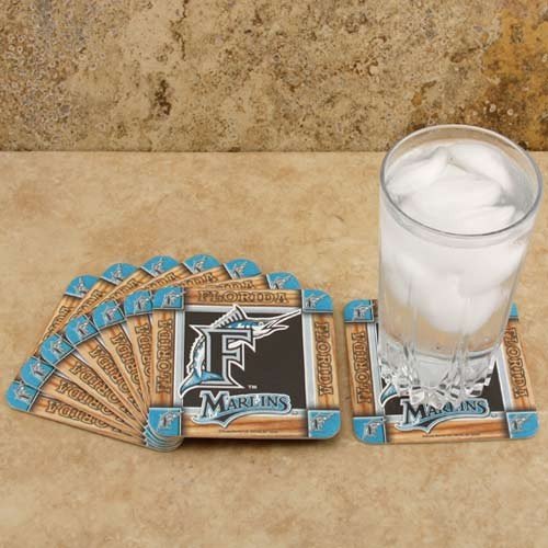 Florida Marlins 8-Pack Absorbent PaperKraft Coasters