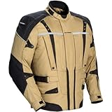 Tour Master Transition Series 2 Men's Textile Sports Bike Racing Motorcycle Jacket - Brown / 2X-Large